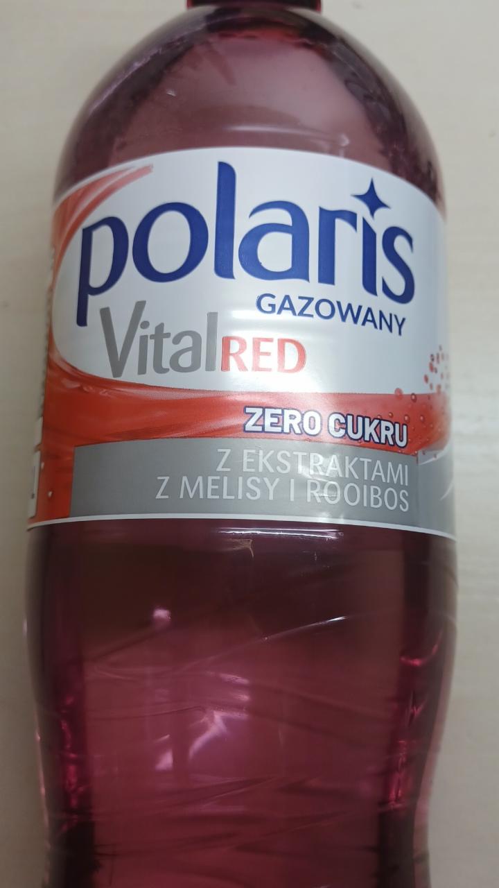 Fotografie - Polaris gazowany VitalRED zero cukru z ekstraktami z melisy i rooibos