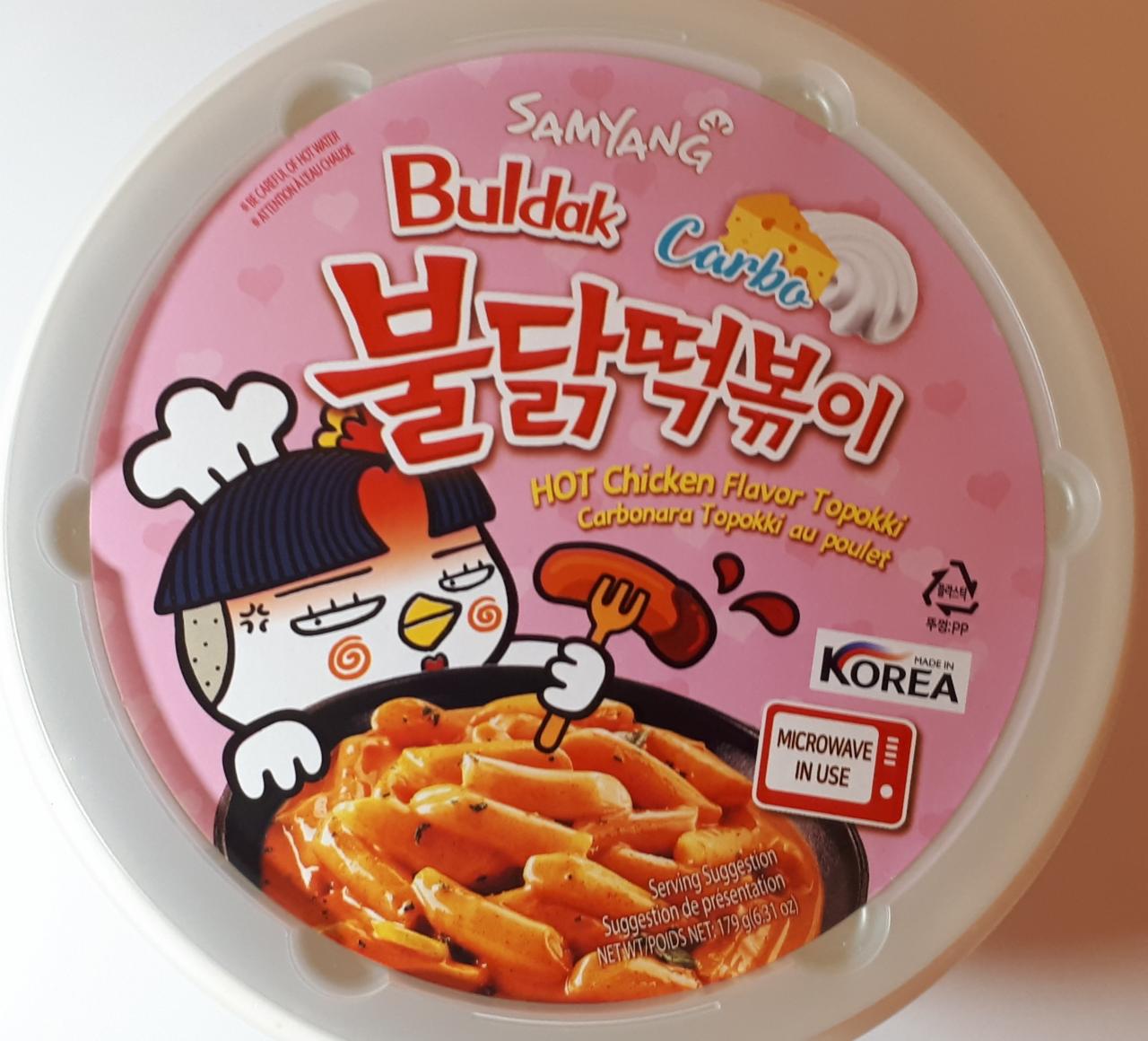 Fotografie - Buldak Hot Chicken Flavour Topokki Samyang