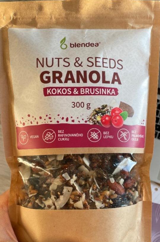 Fotografie - Nuts & Seeds Granola Kokos & Brusinka Blendea
