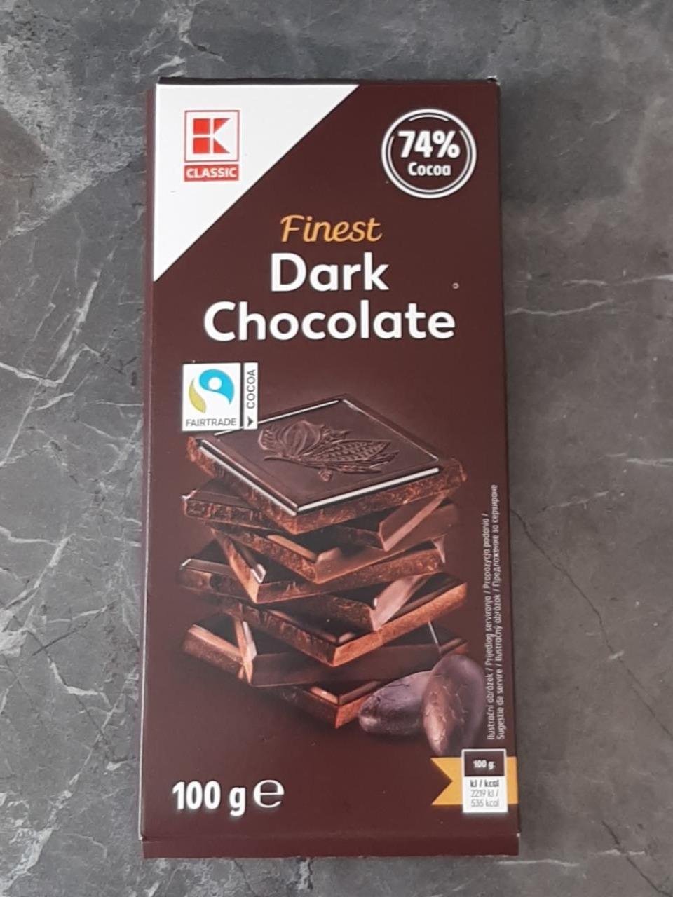 Fotografie - Finest Dark Chocolate 74% K-Classic