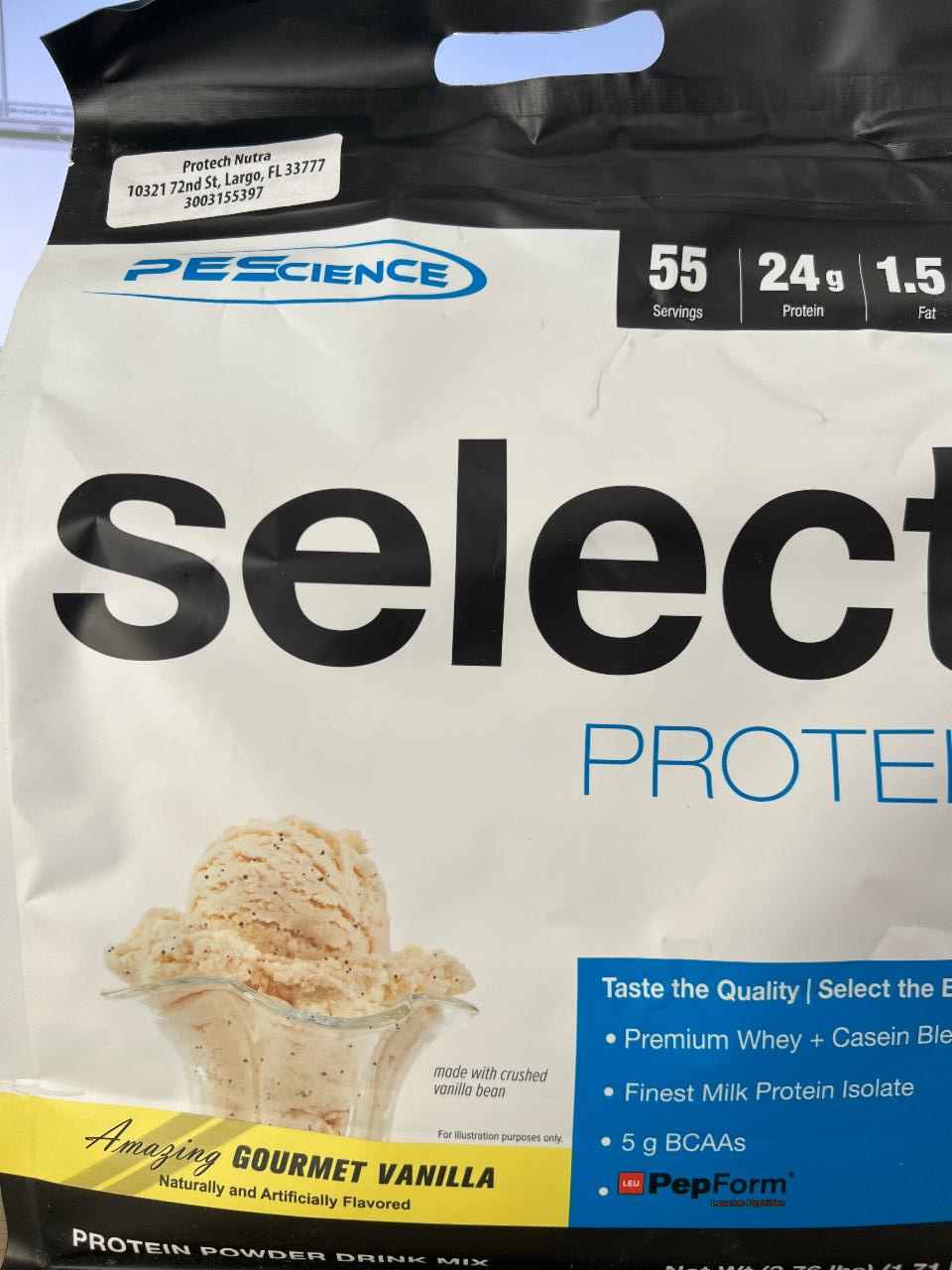 Fotografie - Select Low Carb Protein Powder Gourmet Vanilla PEScience