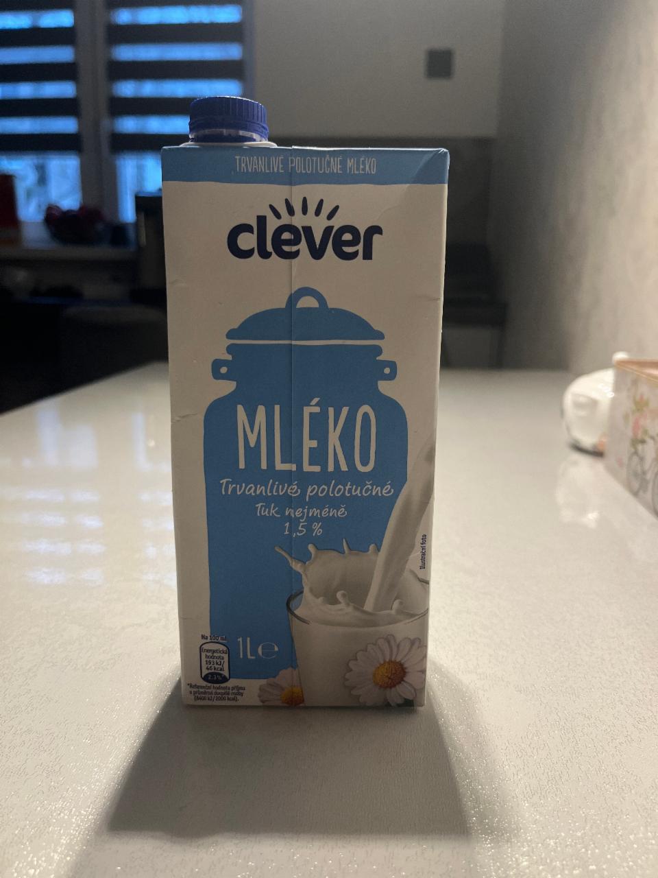 Fotografie - čerstvé mléko 1,5% Clever