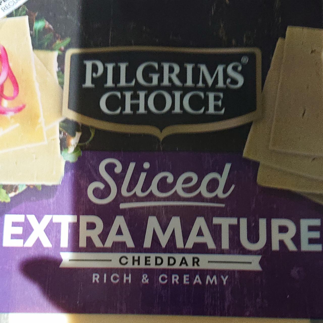 Fotografie - Sliced Extra Mature Cheddar Pilgrims Choice