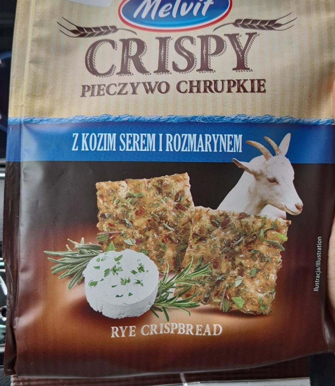 Fotografie - Crispy Pieczywo chrupkie z kozim serem i rozmarynem Melvit