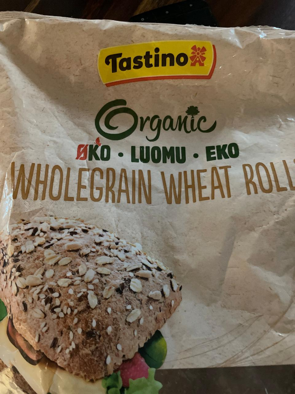 Fotografie - Organic Wholegrain Wheat Rolls Tastino