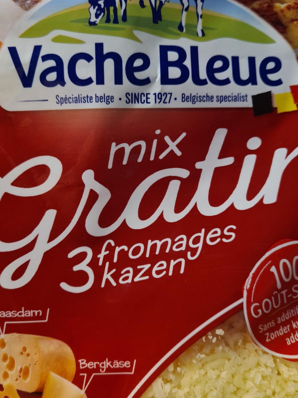 Fotografie - Mix Gratin 3 fromages kazen Vache Bleue