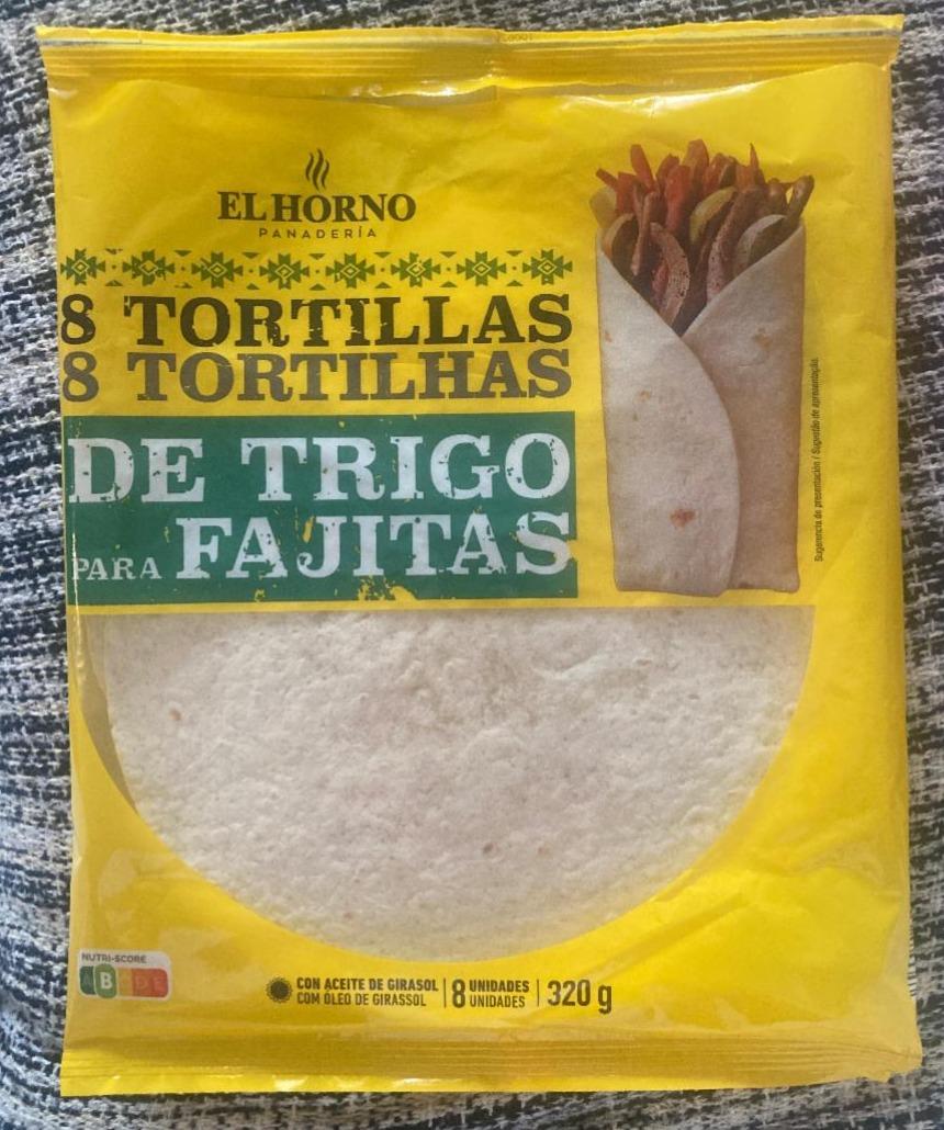 Fotografie - 8 Tortillas de trigo para Fajitas El Horno Panaderia