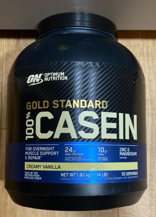 Fotografie - Gold Standard 100% Casein Creamy Vanilla Optimum Nutrition