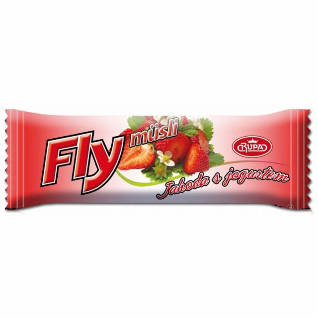 Fotografie - Fly müsli tyčinka jogurt-jahoda