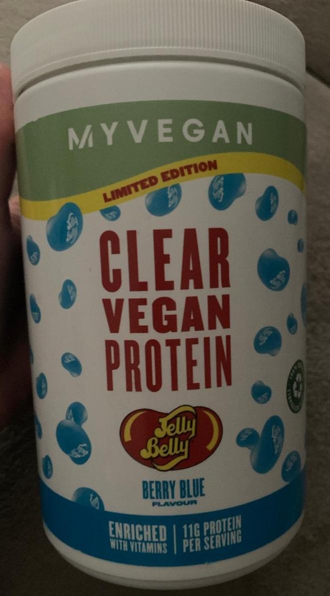 Fotografie - Clear Vegan Protein Jelly Belly Berry Blue MyVegan