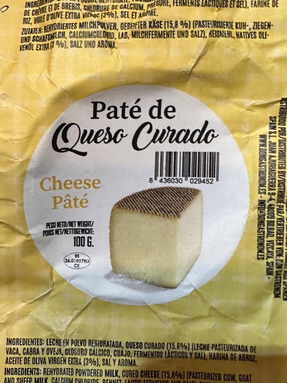 Fotografie - Paté de queso curado Cheese Paté