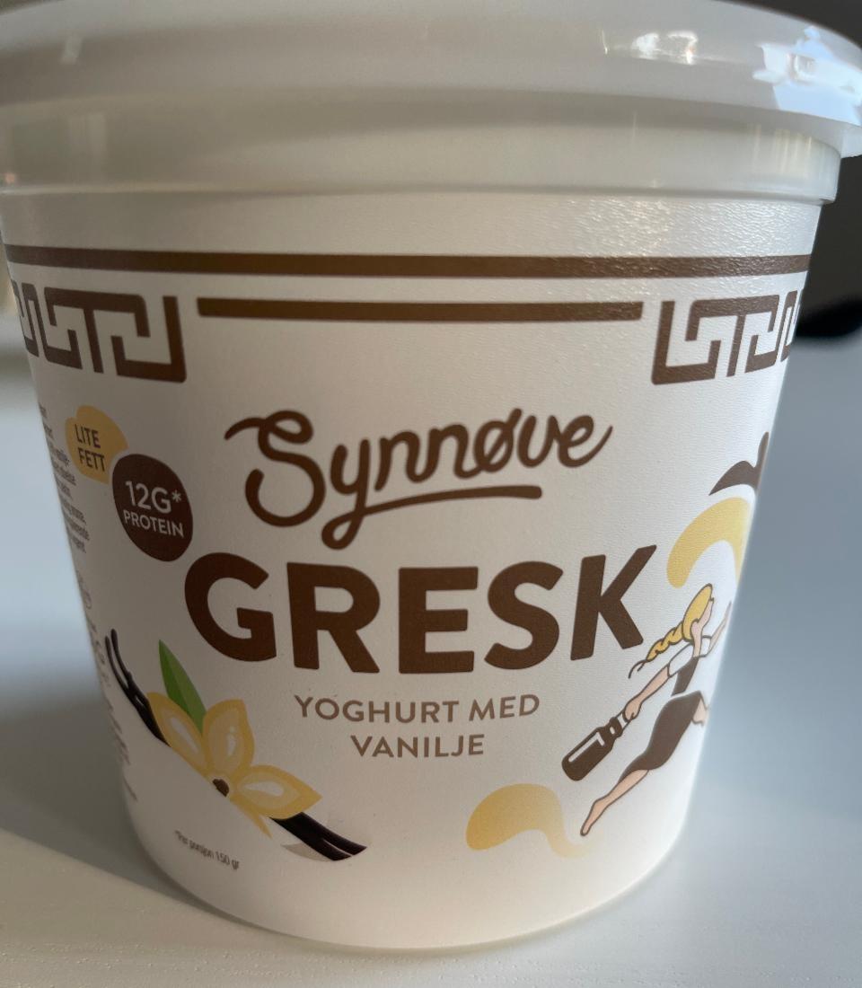 Fotografie - Gresk yoghurt med vanilje Synnøve