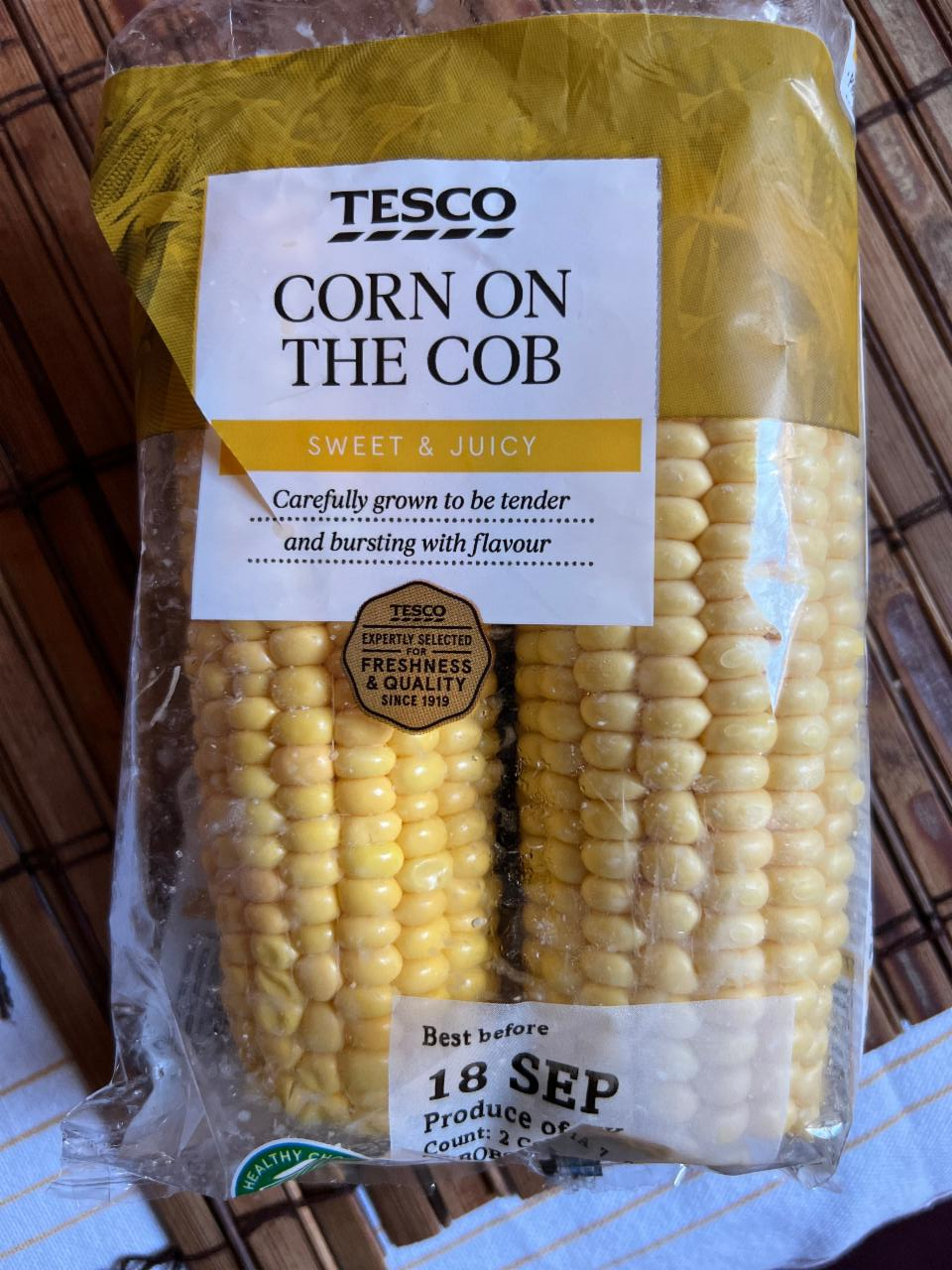 Fotografie - corn on the cob Tesco