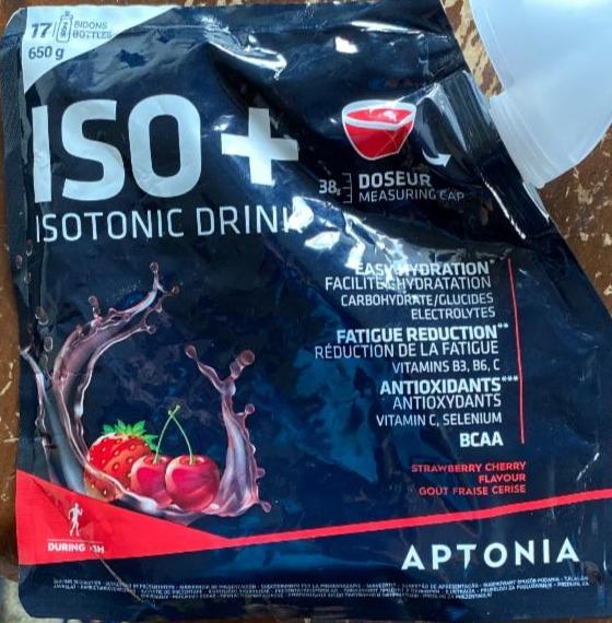 Fotografie - ISO+ Isotonic Drink strawberry cherry Aptonia