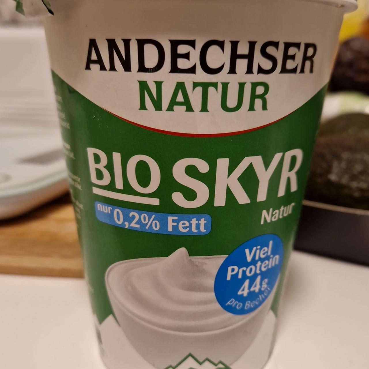 Fotografie - Natur Bio Skyr 0,2% Fett Andechser