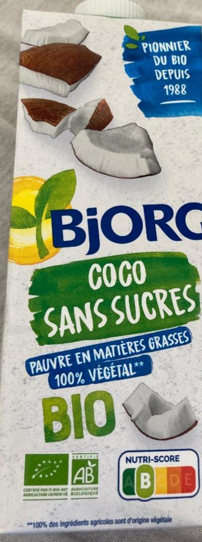 Fotografie - kokosový nápoj bez cukru Bjorg