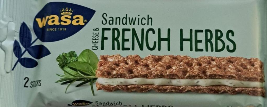 Fotografie - Sandwich French Herbs & cheese Wasa