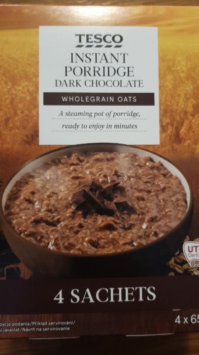 Fotografie - Instant Porridge Dark Chocolate - Tesco