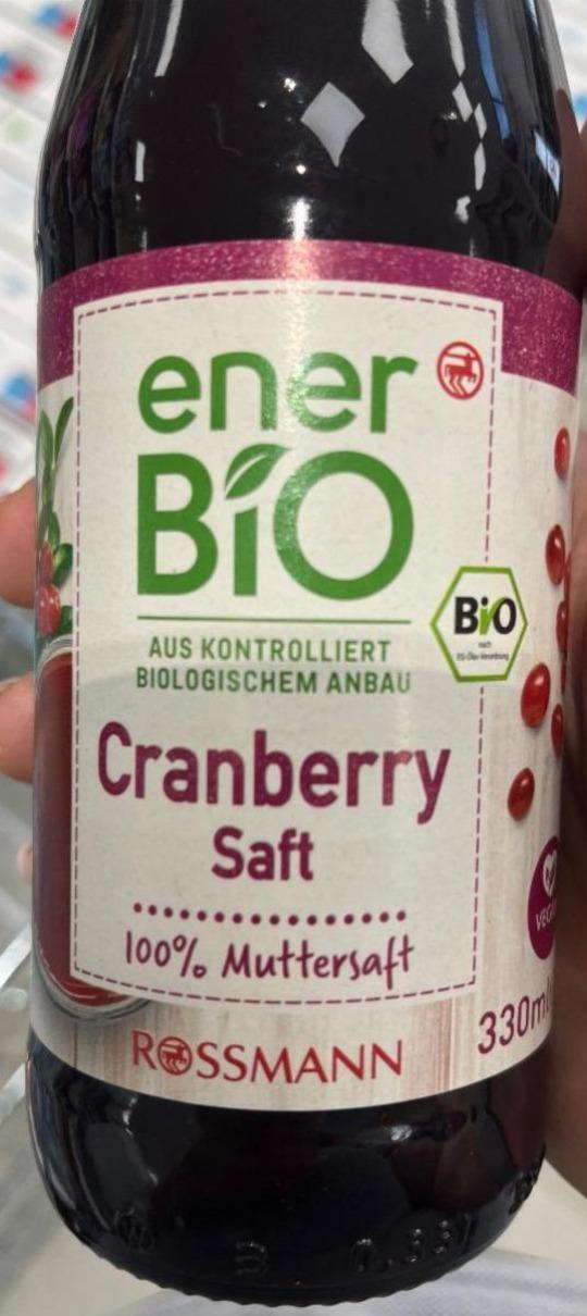 Fotografie - 100% Bio Saft Cranberry EnerBio