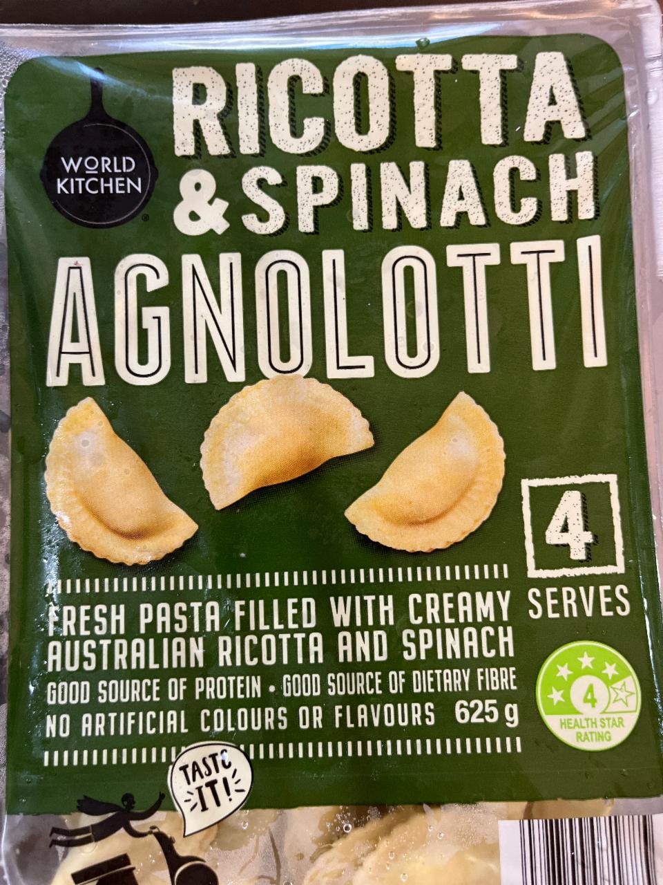 Fotografie - Ricotta & spinach agnolotti World kitchen