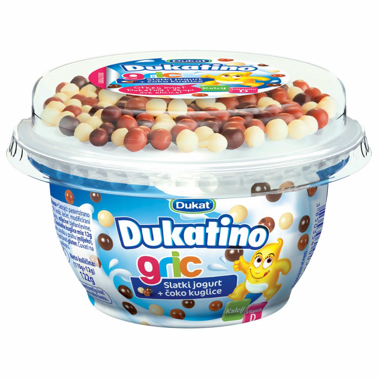 Fotografie - Dukatino Gric Slatki jogurt + čoko kuglice Dukat