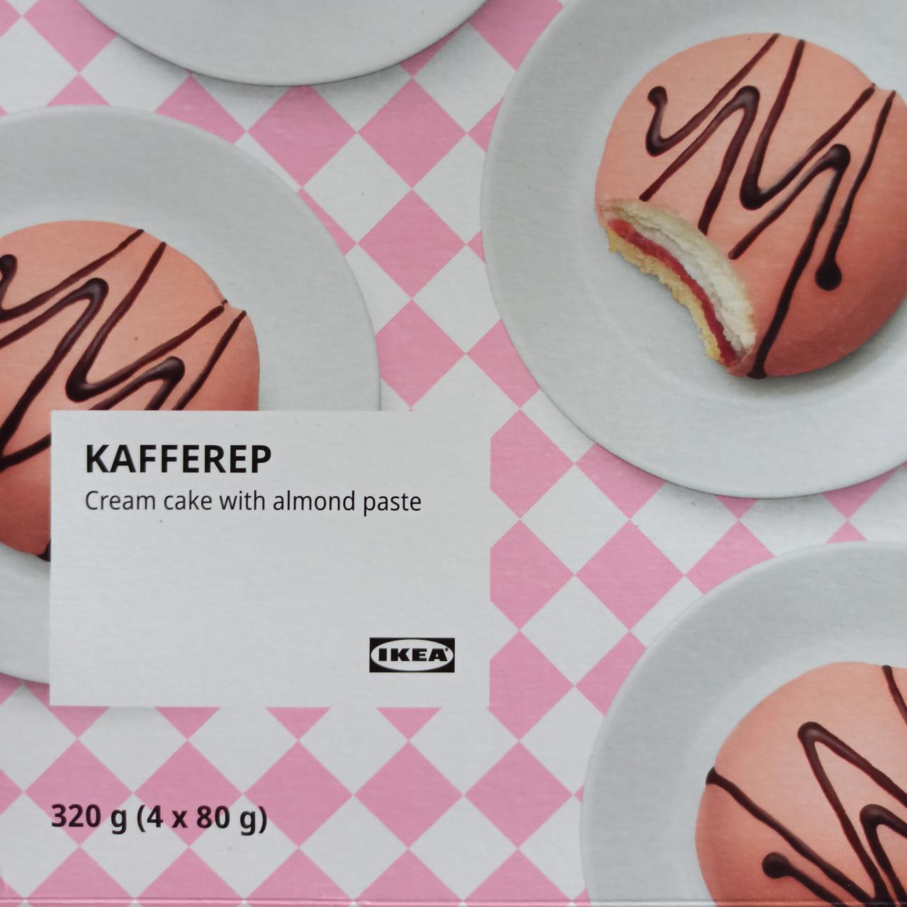 Fotografie - Kafferep cream cake with almond paste Ikea