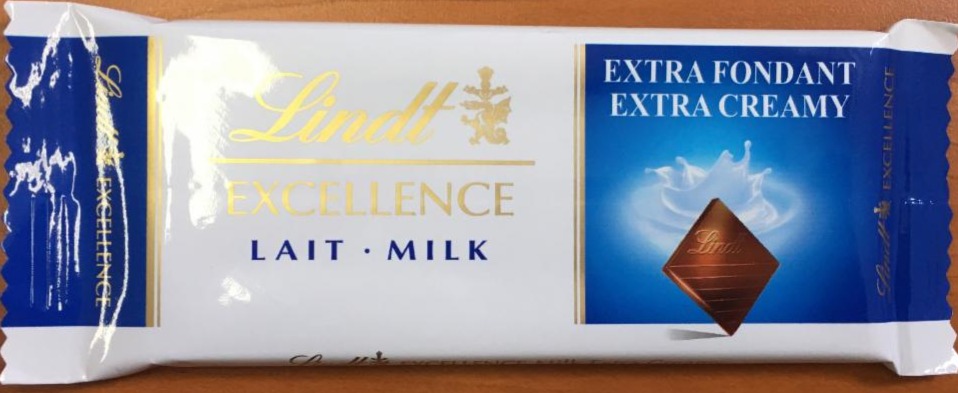 Fotografie - Milk Chocoalte Bar Extra Creamy Lindt Excellence