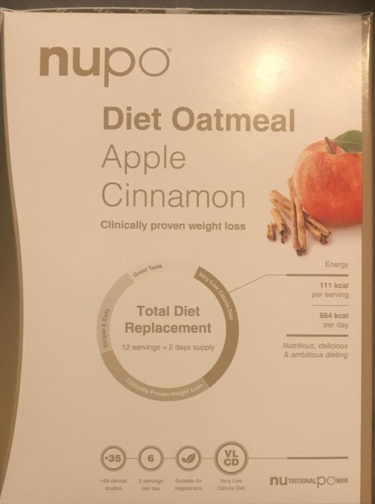 Fotografie - Diet Oatmeal Apple Cinnamon Nupo