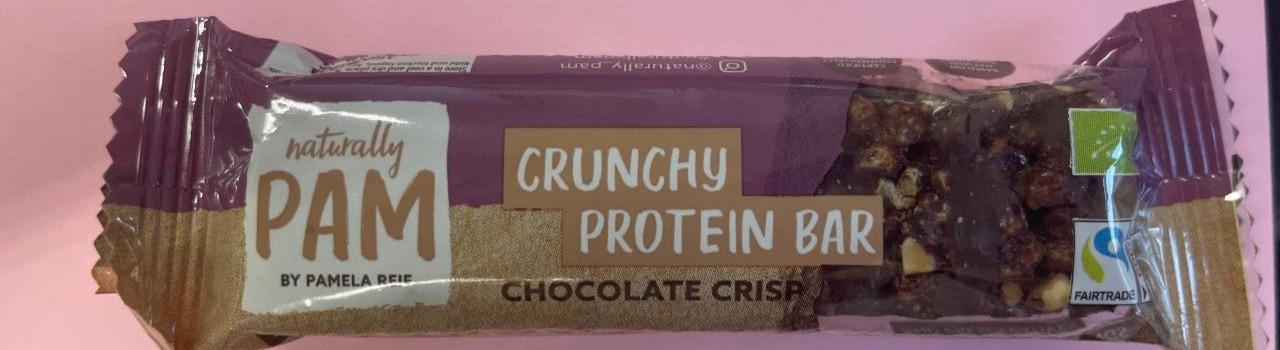 Fotografie - Crunchy Protein Bar Chocolate Chips Naturally Pam