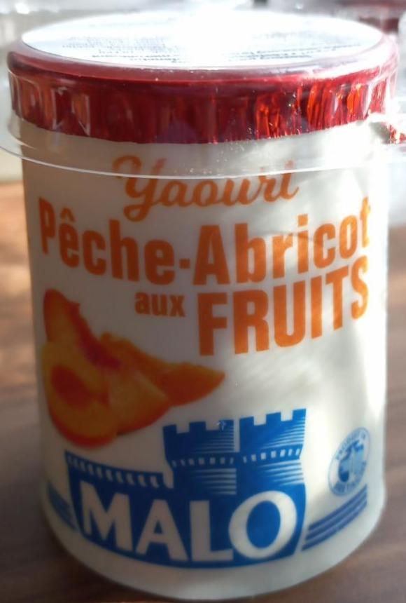 Fotografie - Yaourt Pêche-Abricot aux fruits Malo