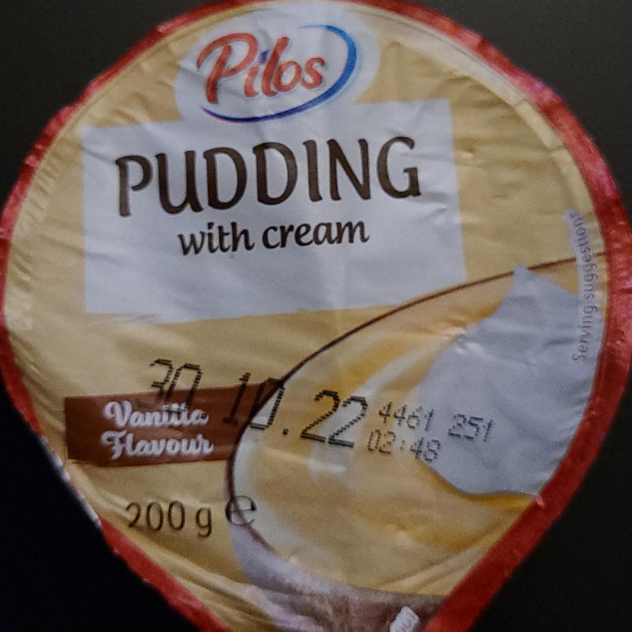 Fotografie - Pudding with cream Vanilla flavour Pilos
