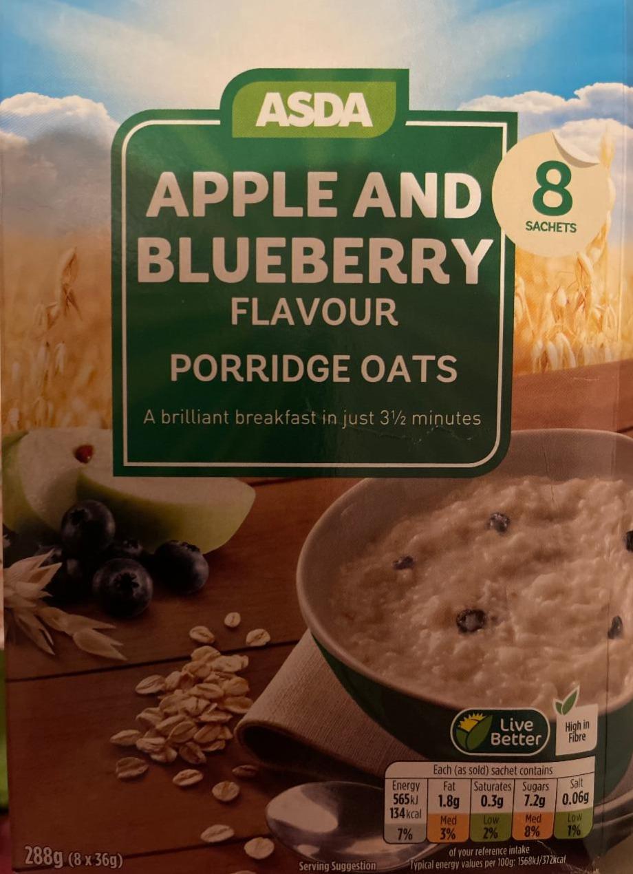 Fotografie - Porridge Oats Apple and Blueberry Asda