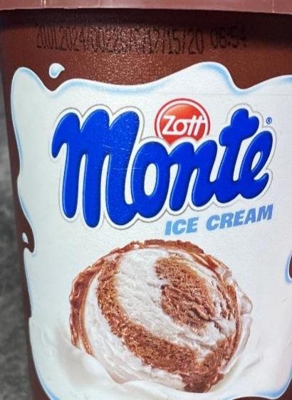 Fotografie - Monte Ice Cream čokoláda lískový ořech Zott