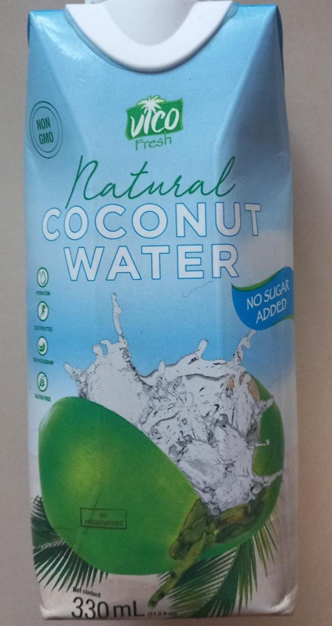 Fotografie - Natural Coconut Water No sugar added Vico Fresh