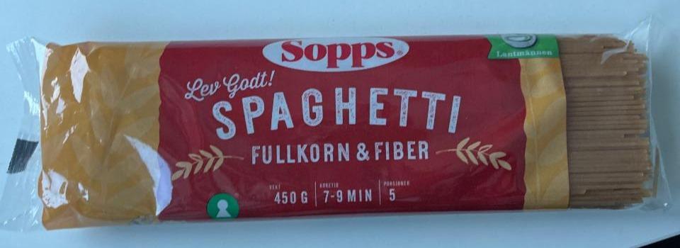 Fotografie - Spaghetti fullkorn & fiber Sopps