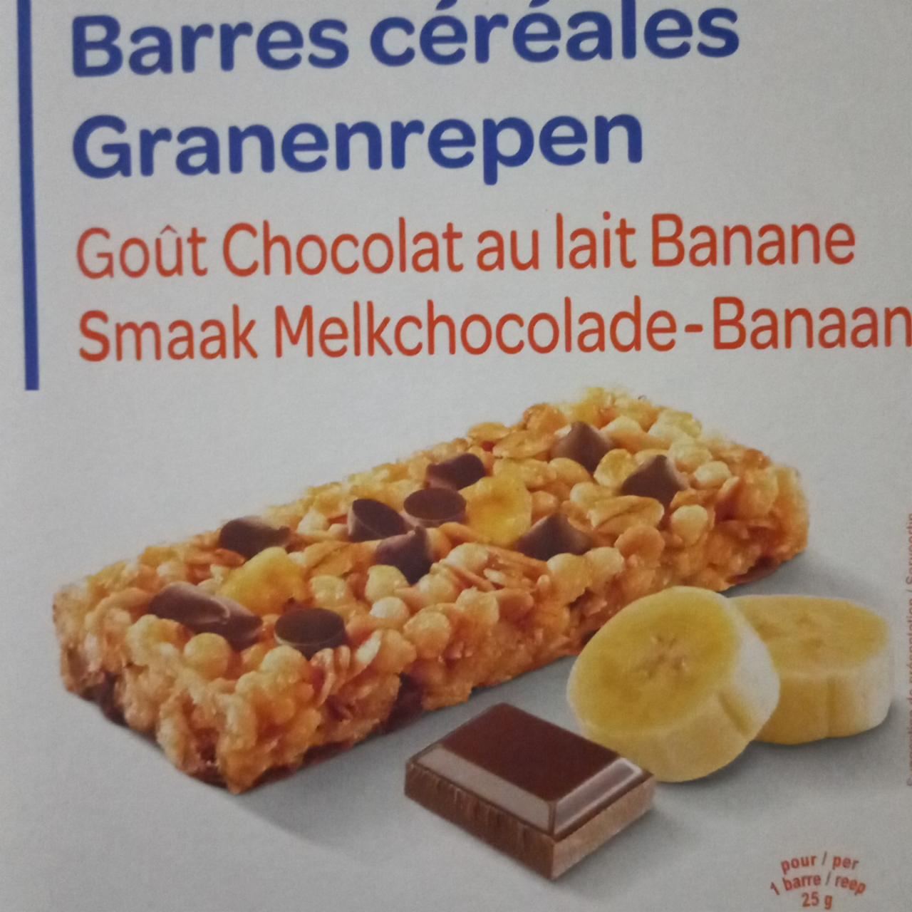 Fotografie - Barres céréales Goût Chocolat au lait Banane