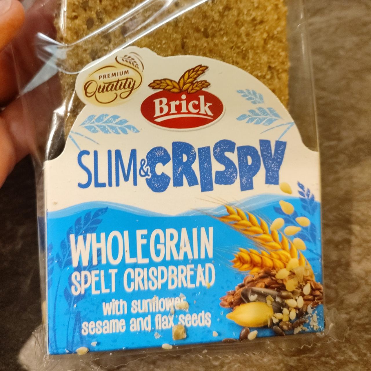Fotografie - Slim & Crispy Wholegrain spelt crispbread Brick