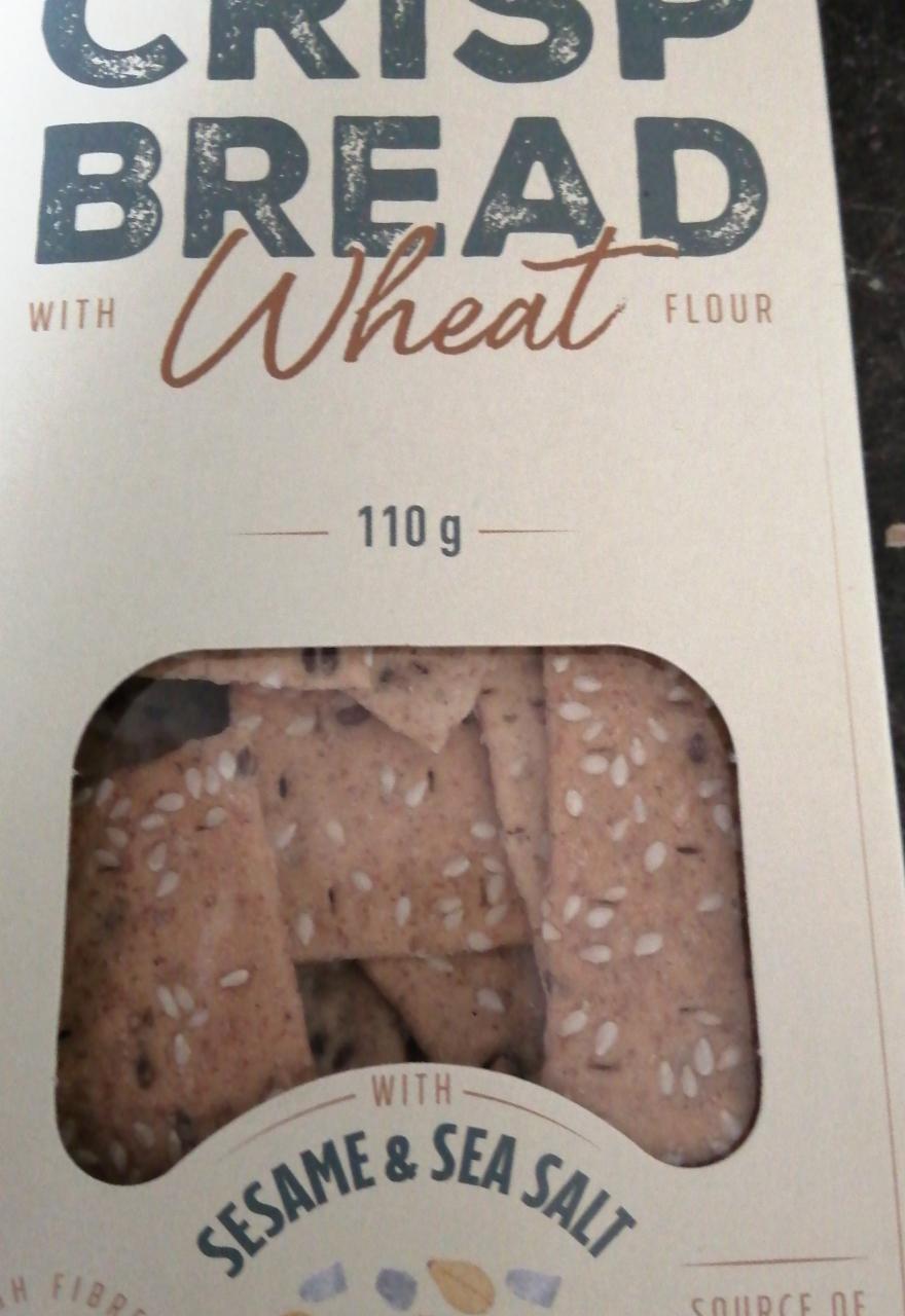 Fotografie - Oven baked crisp bread Wheat sesame & sea salt DanVita