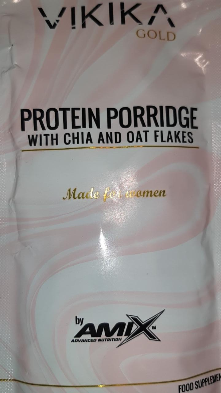 Fotografie - Protein Porridge with chia and oat flakes Chocolate Vikika Gold