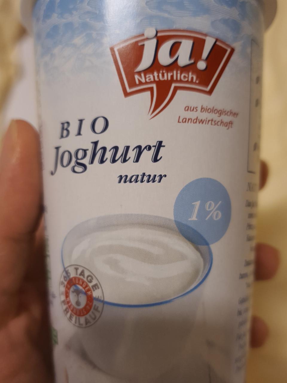 Fotografie - ja Naturlich BIO bílý jogurt 1% tuku