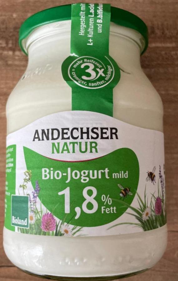 Fotografie - Bio jogurt mild 1,8% fett Andechser natur