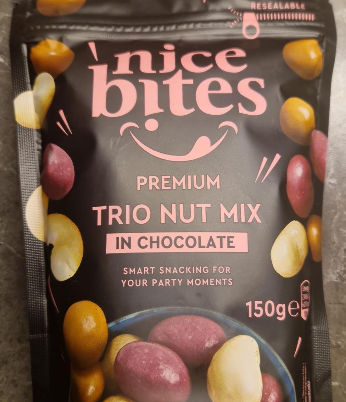 Fotografie - Premium Trio Nut Mix in Chocolate Nice Bites