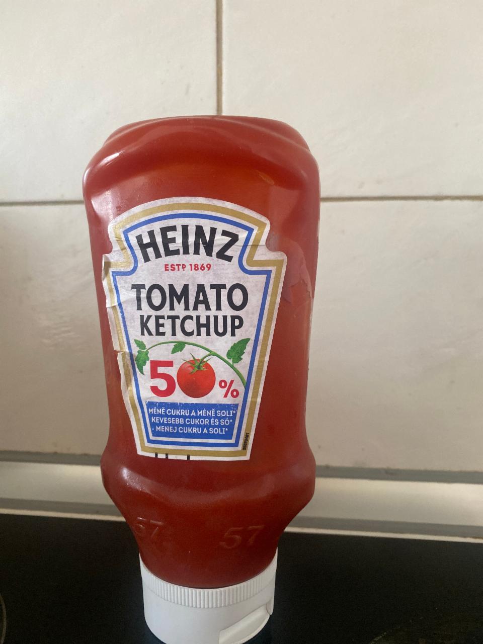 Fotografie - Tomato ketchup 50% mně cukru a méně soli Heinz