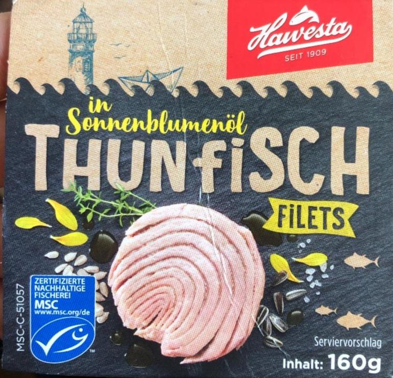 Fotografie - Thunfisch filets in Sonnenblumenöl Hawesta
