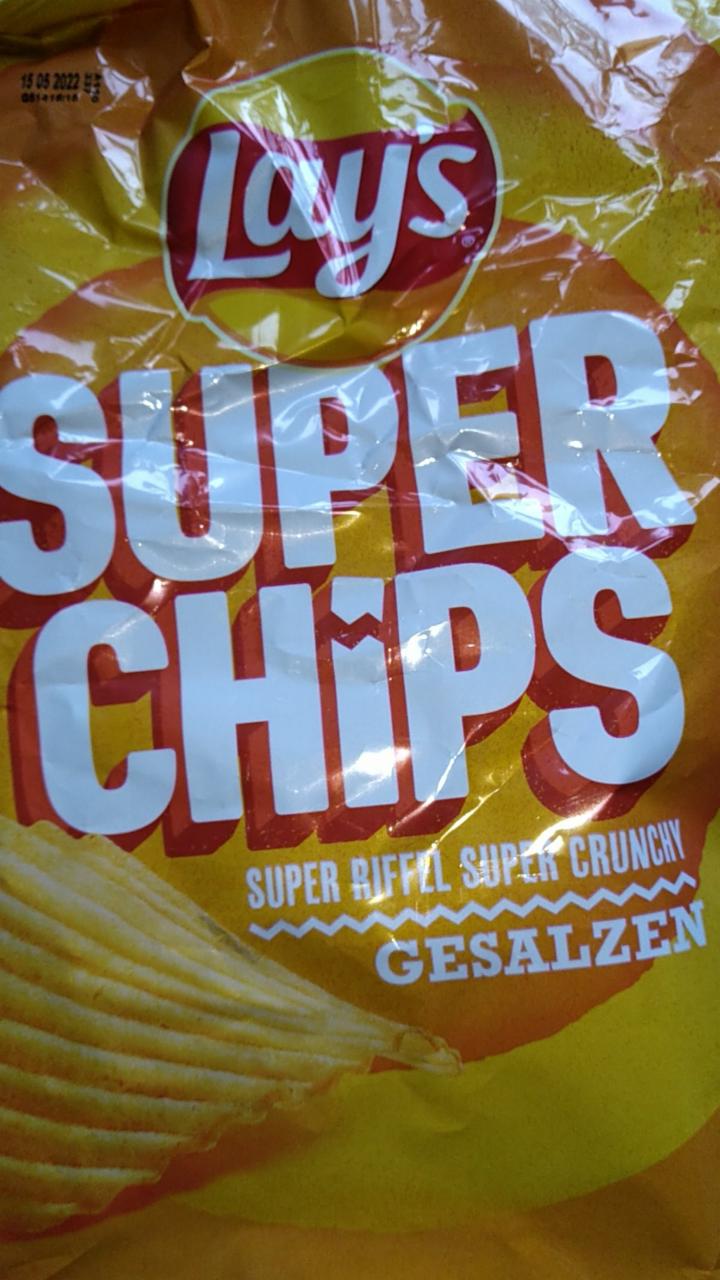 Fotografie - Super Chips gesalzen super riffel super crunchy Lay's