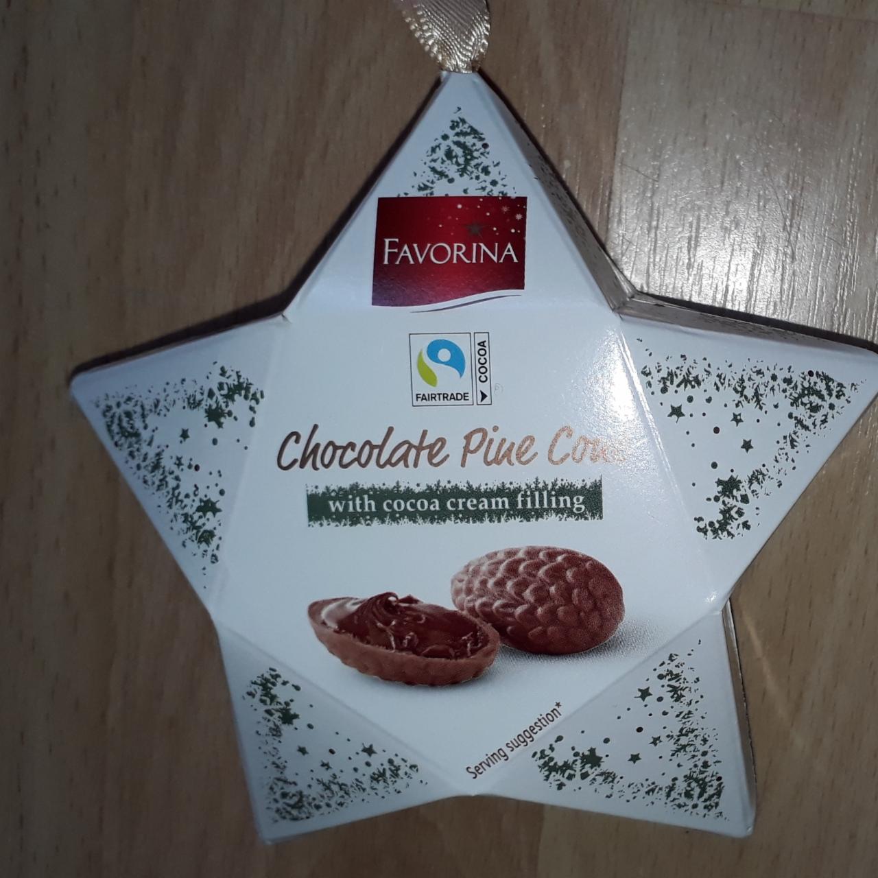 Fotografie - Chocolate Pine Cone with cocoa cream filling Favorina