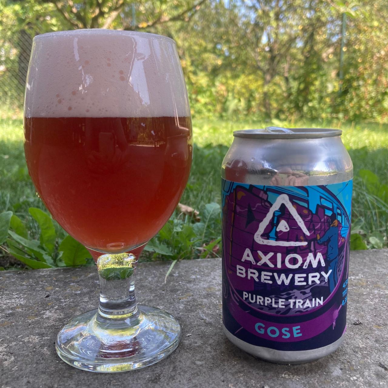 Fotografie - Axiom Brewery Purple Train Gose 11° pivo svrchně kvašené ochucené