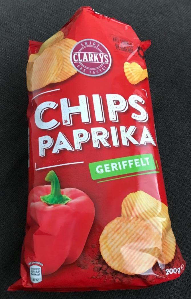 Fotografie - Chips Paprika geriffelt Clarkys