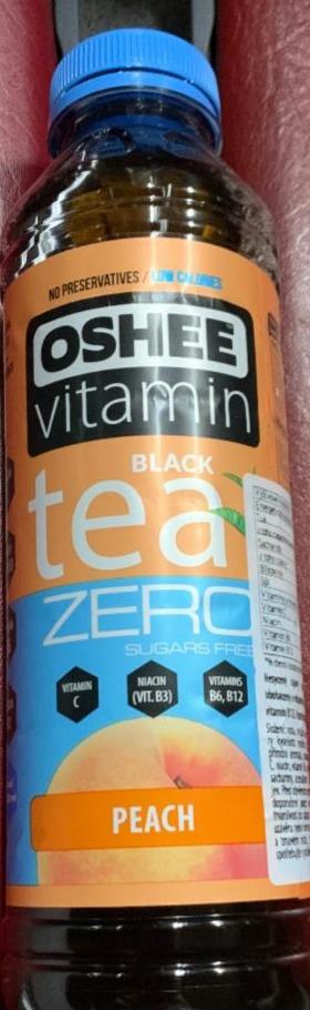 Fotografie - Vitamin black tea zero peach Oshee