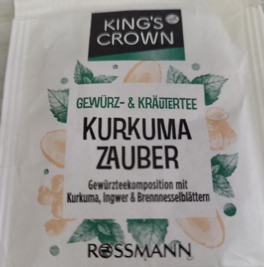 Fotografie - Bio Gewürz- & Kräutertee Kurkuma Zauber bylinný čaj se zázvorem kopřivou a kurkumou King´s Crown
